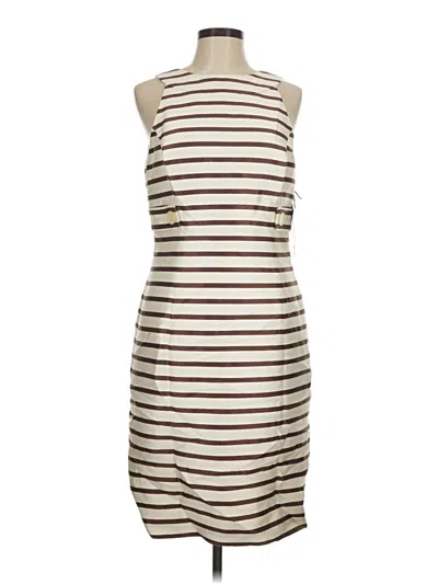 Pre-owned Carlisle Casual Dress In Tan