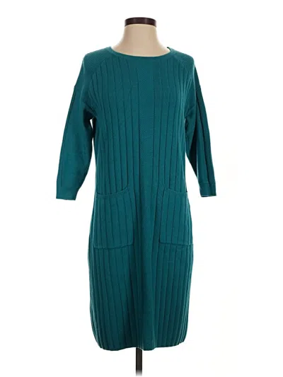 Pre-owned Carlisle Casual Dress In Teal