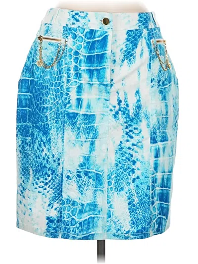 Pre-owned Carlisle Casual Skirt In Blue