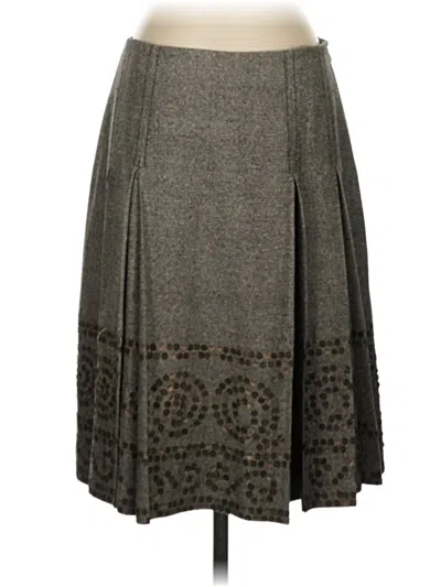 Pre-owned Carlisle Casual Skirt In Brown