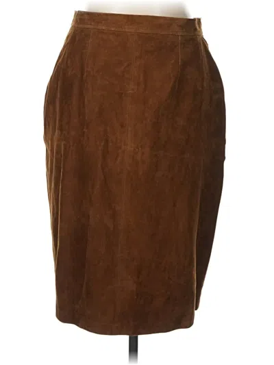 Pre-owned Carlisle Casual Skirt In Brown