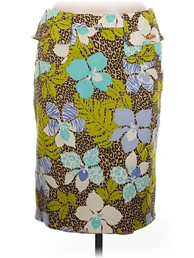 Pre-owned Carlisle Casual Skirt In Green