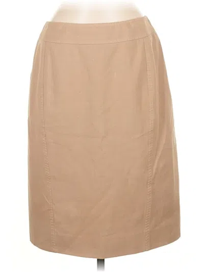 Pre-owned Carlisle Casual Skirt In Tan