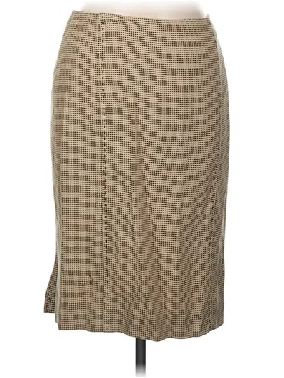 Pre-owned Carlisle Casual Skirt In Tan