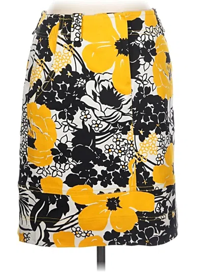 Pre-owned Carlisle Casual Skirt In Yellow