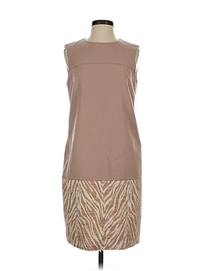 Pre-owned Carlisle Cocktail Dress In Tan