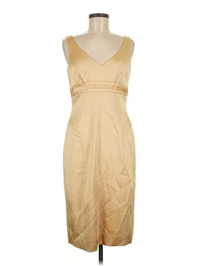 Pre-owned Carlisle Cocktail Dress In Tan