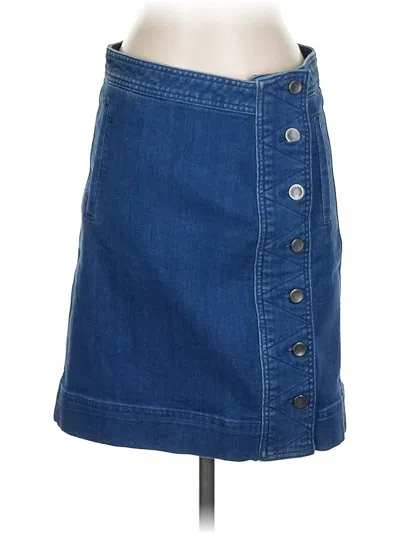 Pre-owned Carlisle Denim Skirt In Blue