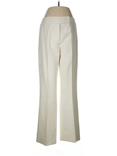 Pre-owned Carlisle Dress Pants In Ivory