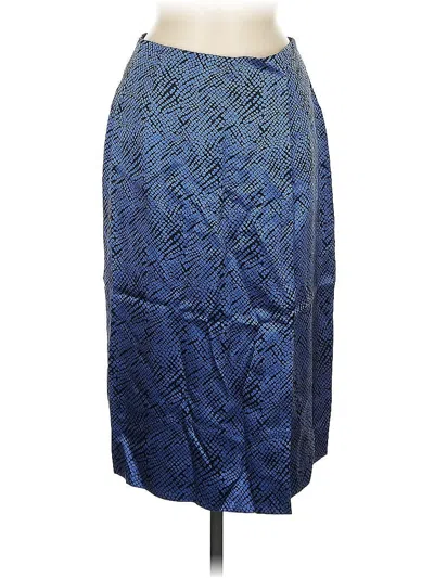Pre-owned Carlisle Formal Skirt In Blue