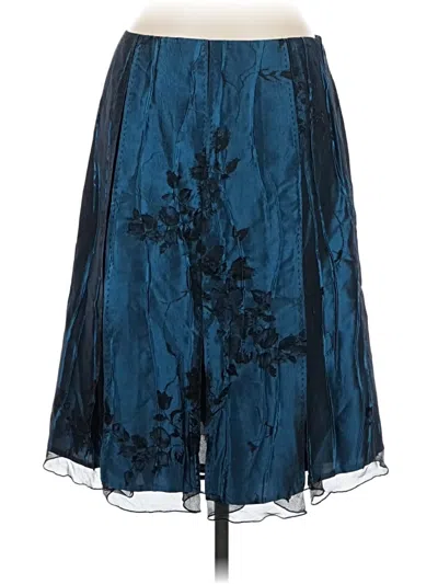 Pre-owned Carlisle Formal Skirt In Blue