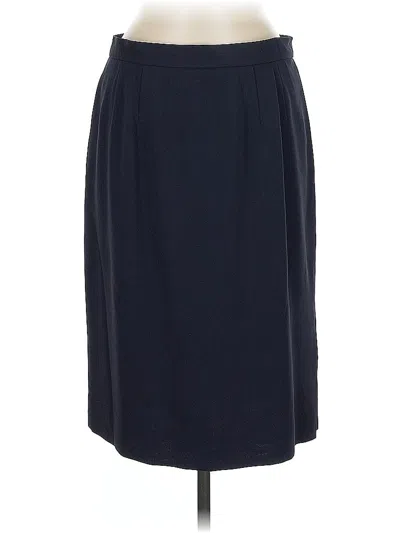 Pre-owned Carlisle Formal Skirt In Blue