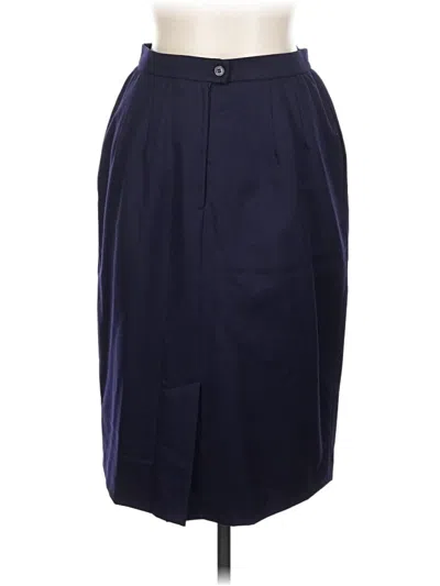 Pre-owned Carlisle Formal Skirt In Blue