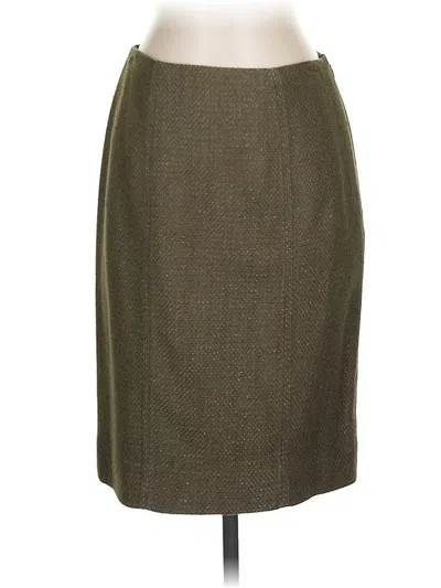 Pre-owned Carlisle Formal Skirt In Brown