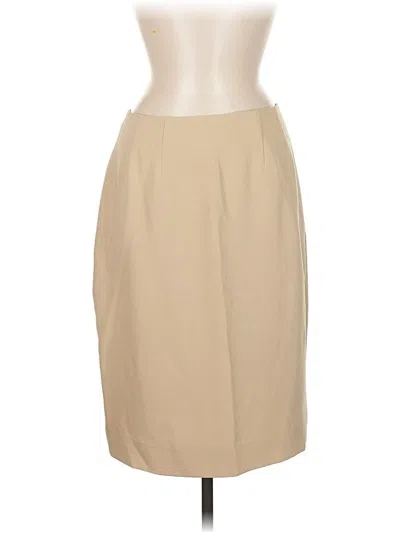 Pre-owned Carlisle Formal Skirt In Brown
