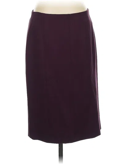 Pre-owned Carlisle Formal Skirt In Burgundy