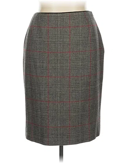 Pre-owned Carlisle Formal Skirt In Gray