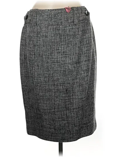 Pre-owned Carlisle Formal Skirt In Gray