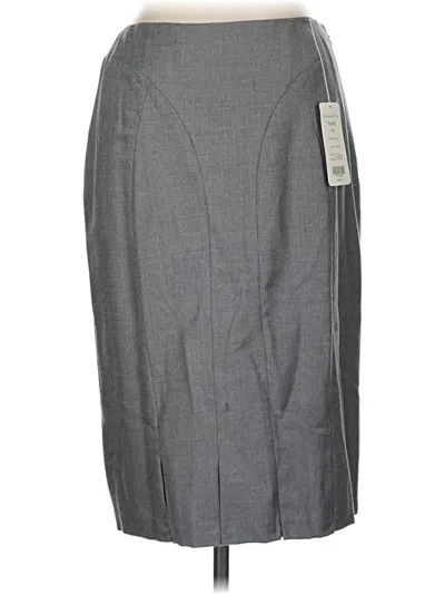 Pre-owned Carlisle Formal Skirt In Gray