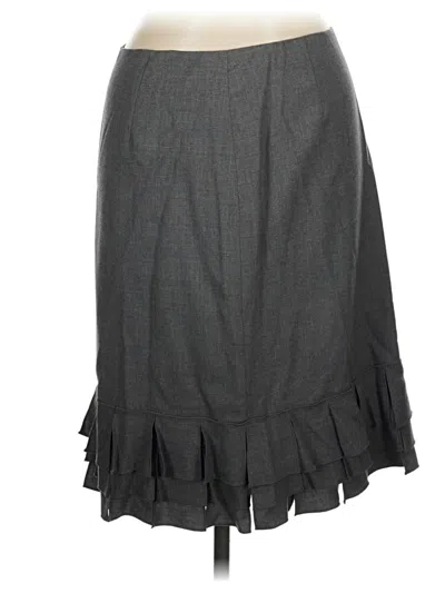 Pre-owned Carlisle Formal Skirt In Gray