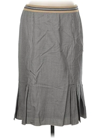 Pre-owned Carlisle Formal Skirt In Gray