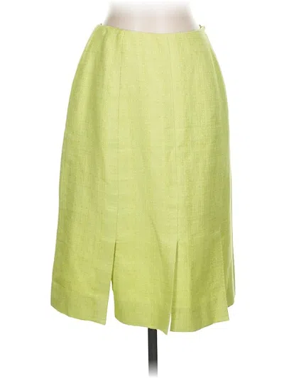 Pre-owned Carlisle Formal Skirt In Green