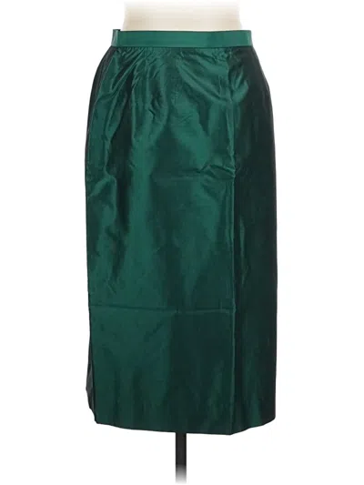 Pre-owned Carlisle Formal Skirt In Green