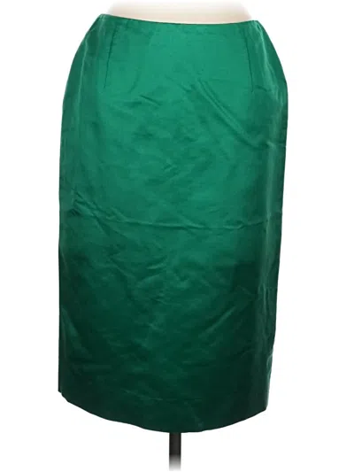 Pre-owned Carlisle Formal Skirt In Green