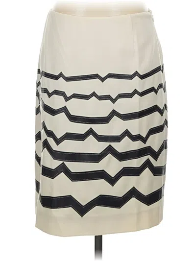 Pre-owned Carlisle Formal Skirt In Ivory
