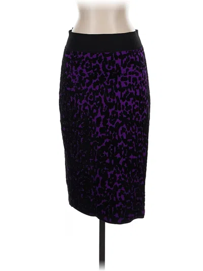Pre-owned Carlisle Formal Skirt In Purple