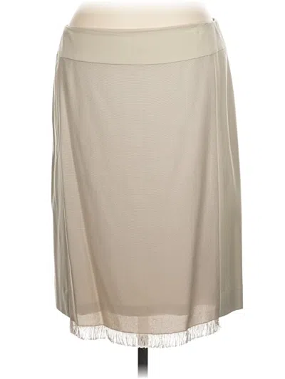 Pre-owned Carlisle Formal Skirt In Tan