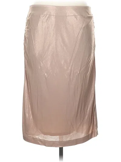 Pre-owned Carlisle Formal Skirt In Tan