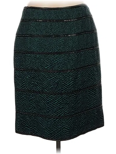 Pre-owned Carlisle Formal Skirt In Teal