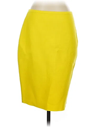 Pre-owned Carlisle Formal Skirt In Yellow