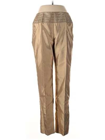 Pre-owned Carlisle Khaki Pant In Gold