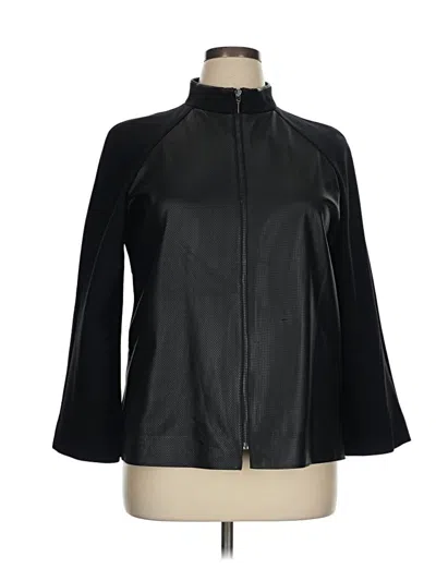 Pre-owned Carlisle Leather Jacket In Black