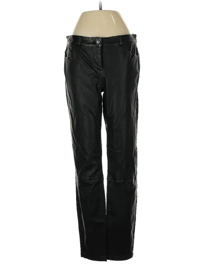 Pre-owned Carlisle Leather Pants In Black