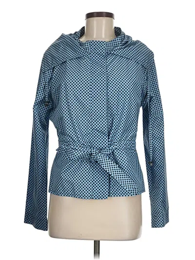 Pre-owned Carlisle Long Sleeve Blouse In Blue