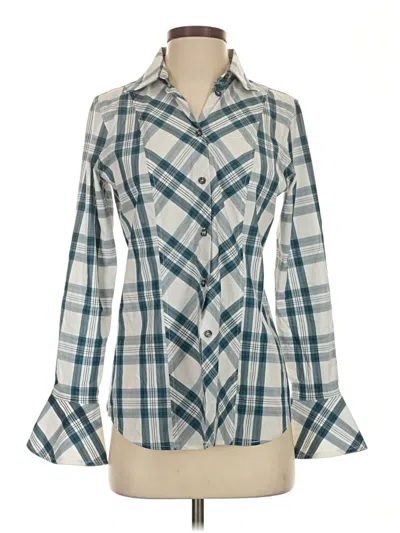 Pre-owned Carlisle Long Sleeve Blouse In Ivory