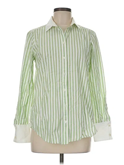 Pre-owned Carlisle Long Sleeve Button Down Shirt In Green