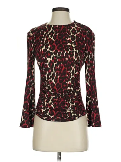 Pre-owned Carlisle Long Sleeve T-shirt In Burgundy