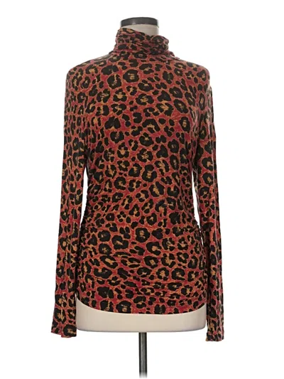 Pre-owned Carlisle Long Sleeve Turtleneck In Brown