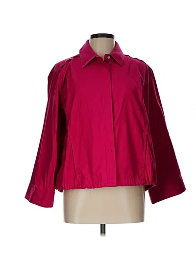 Pre-owned Carlisle Raincoat In Burgundy