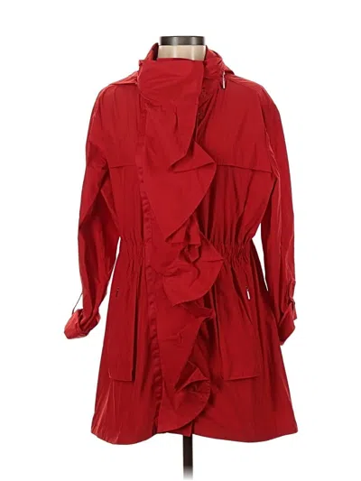 Pre-owned Carlisle Raincoat In Red