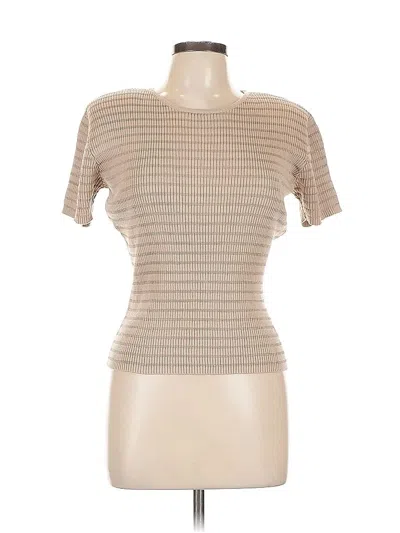 Pre-owned Carlisle Short Sleeve Turtleneck In Brown