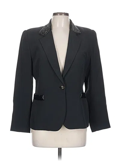 Pre-owned Carlisle Silk Blazer Jacket In Black