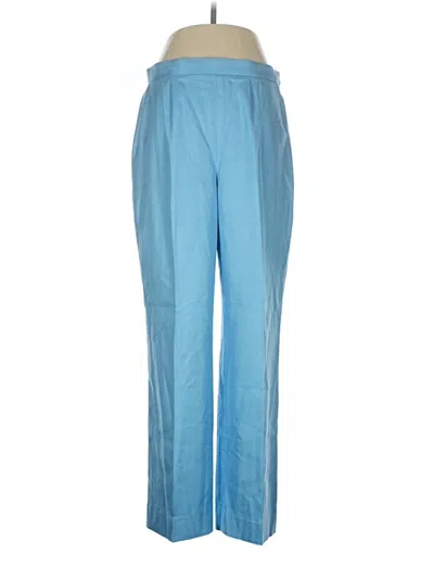 Pre-owned Carlisle Silk Pants In Blue