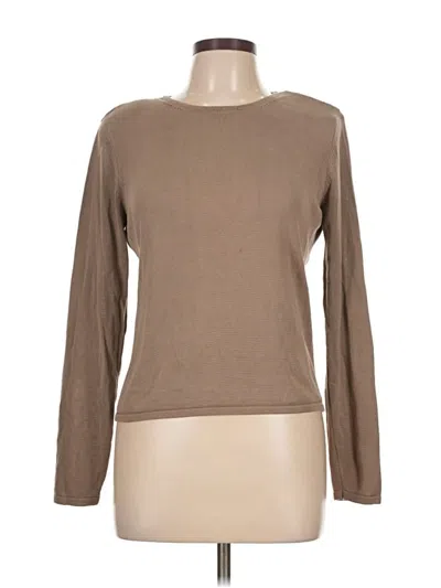 Pre-owned Carlisle Silk Pullover Sweater In Brown