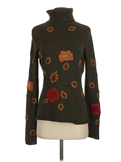 Pre-owned Carlisle Silk Pullover Sweater In Brown