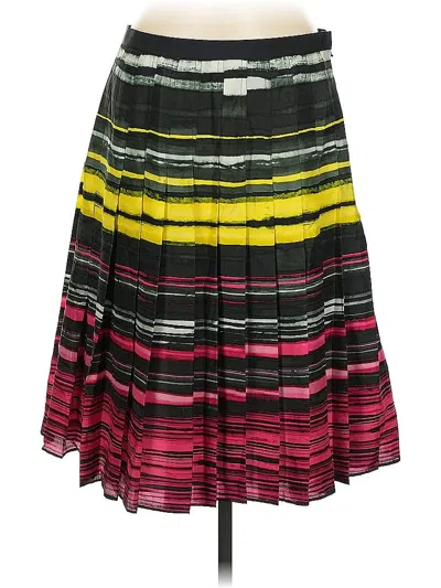 Pre-owned Carlisle Silk Skirt In Black